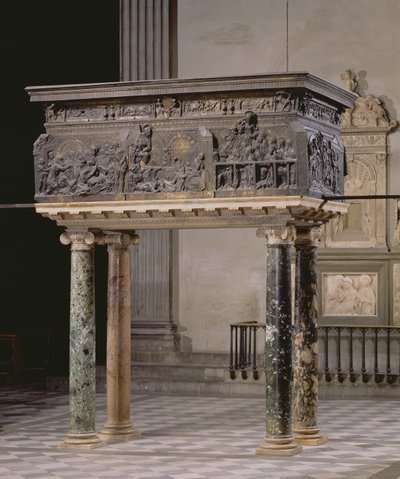 Pulpit from the south side of the nave, 1460 by Donatello
